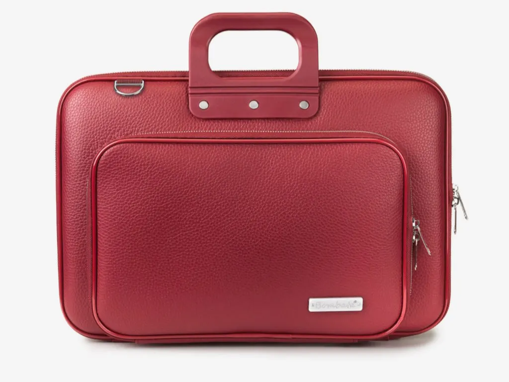 Bombata Torba BOMBATA Classic Plus 15,6" Borgogna red/Crvena Slika 3